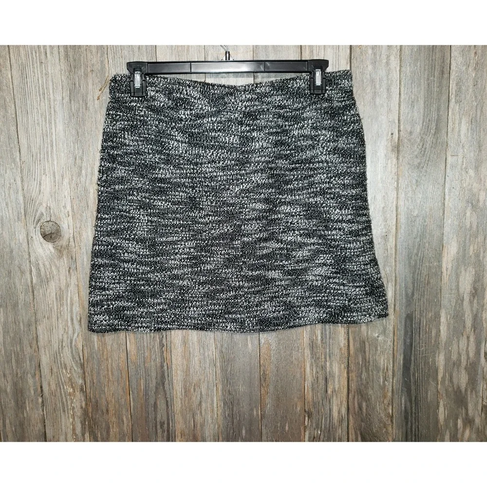 Loft LP Skirt Black White Tweed Boucle Jogger Knit Womens Casual Athleisure Boho